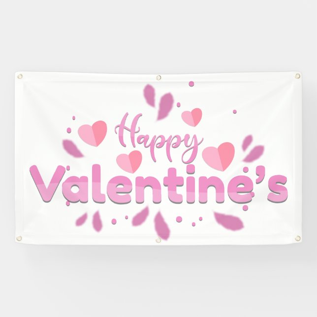 BANDEROLES HEUREUX VALENTINE'S (Horizontal)