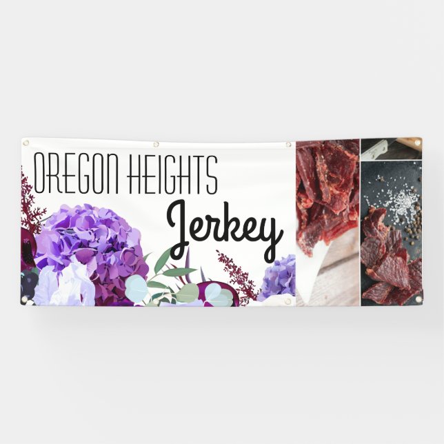 Banderoles Hibiscus 2,5 po x6' Business Faire-part Lavender (Horizontal)