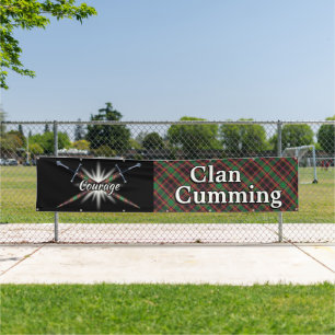 Banderoles Highland Festival Clan Cumming Chasse Tartan Tent