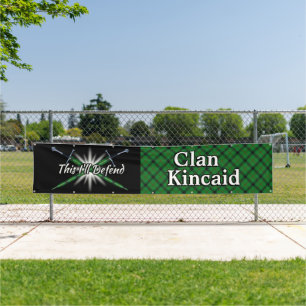 Banderoles Highland Festival Clan Kincaid Tent