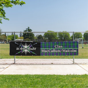 Banderoles Highland Festival Clan MacCallum Malcolm Tent