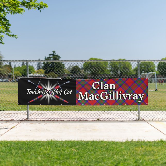 Banderoles Highland Festival Clan MacGillivray Tent (En situation)