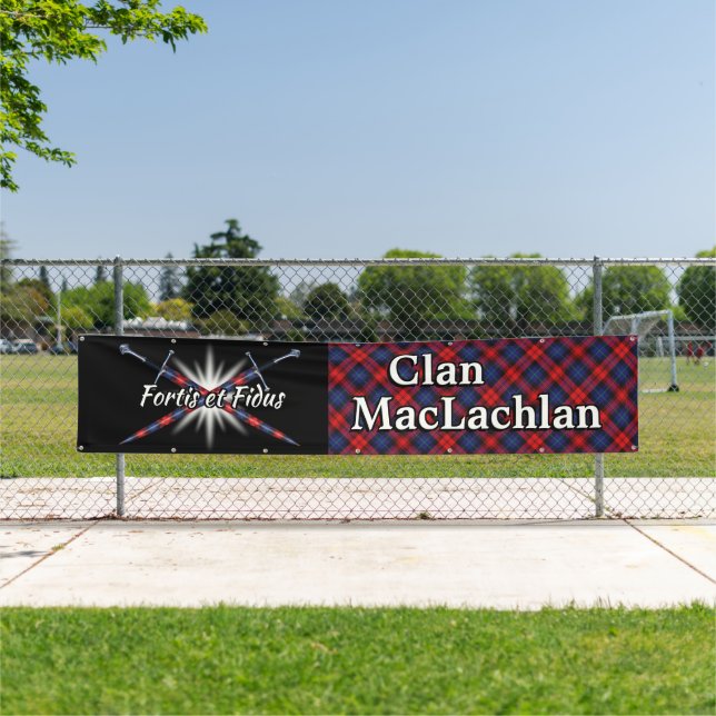 Banderoles Highland Festival Clan MacLachlan Tent (En situation)