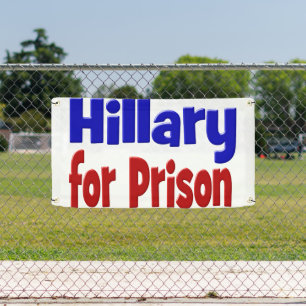 Banderoles Hillary pour Prison rouge & bleu