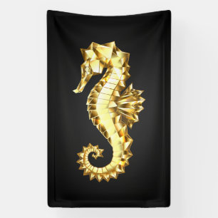 Banderoles Hippocampe Polygonal Or