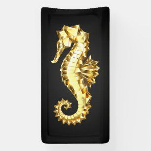 Banderoles Hippocampe Polygonal Or