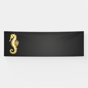Banderoles Hippocampe Polygonal Or