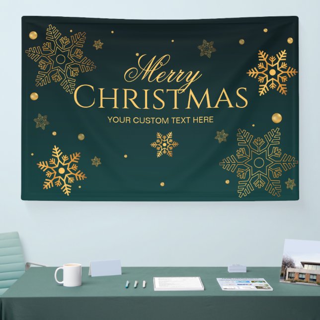 Banderoles Holidays Christmas party backdrop  (Salon professionnel)