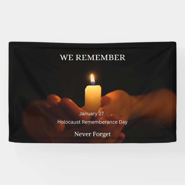 Banderoles Holocaust Remembrance Day (Horizontal)