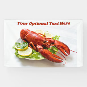 Banderoles Homard de texte personnalisé