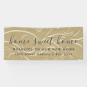 Banderoles Home Sweet Home  Bienvenue Fête du réchauffement