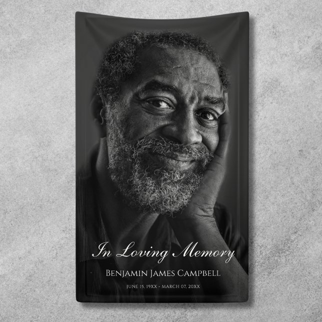 Banderoles Hommage aux funérailles commémoratives (Photo Memorial Banner)