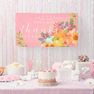 Banderoles Honneur de Thanksgiving d'automne PInk