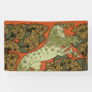 Banderoles Horse Arts médiévaux Artisanat Art Nouveau