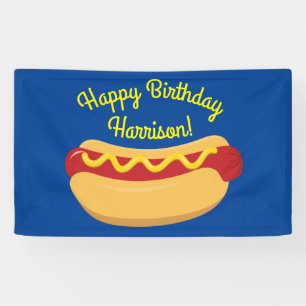 Banderoles Hot Dog Anniversaire de enfant Party Cuire mignonn