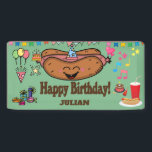 Banderoles hot dog themed personalized birthday<br><div class="desc">hot dog themed personalized birthday</div>