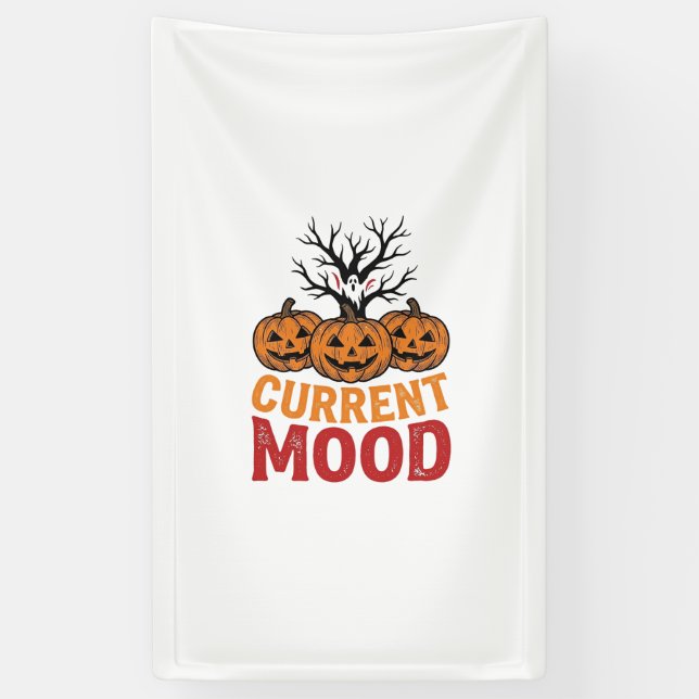 Banderoles Humeur actuelle Halloween Citrouille Conception de (Vertical)