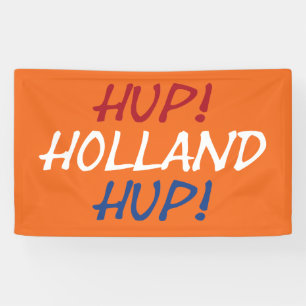 Banderoles Hup Holland Hup superposé sur NLD Flag sur ou bnrt