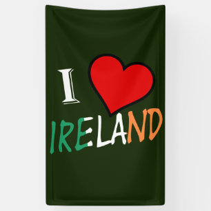 Banderoles I Heart Ireland superposition (v) bnrcn