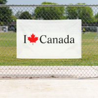 I Love Canada typographie à la feuille d'érable ro