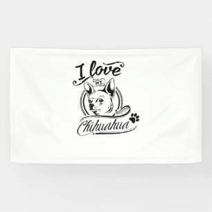 Banderoles I Love My Chihuahua - animal mignon animal animal