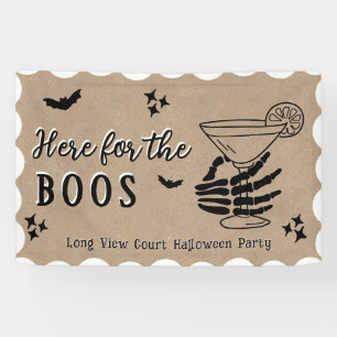 Banderoles Ici pour les Kraft Colored Medium Halloween