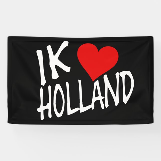 Banderoles Ik Heart Holland en bas (Horizontal)