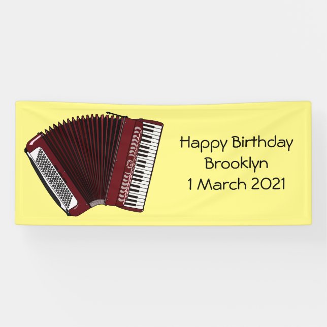 Banderoles Illustration d'accordion (Horizontal)