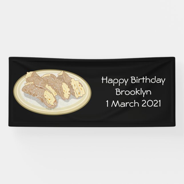 Banderoles Illustration de Cannoli (Horizontal)