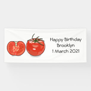 Banderoles Illustration de dessin sur la tomate