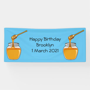 Banderoles Illustration de dessin sur le miel