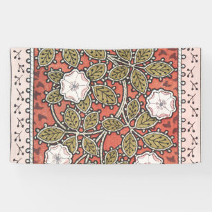 Banderoles Illustration de fleur d'art de rose sauvage vintag