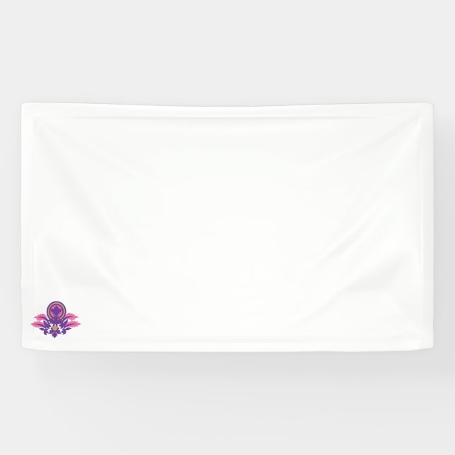 Banderoles illustration de fleur Design Vinyl Banner (Horizontal)