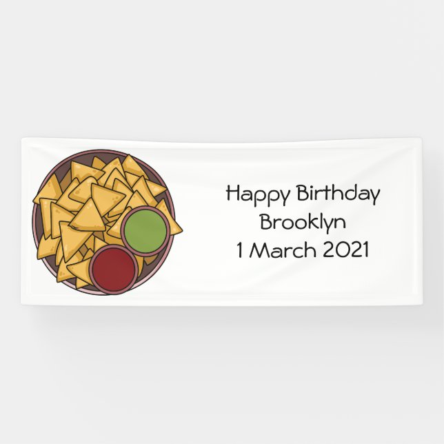 Banderoles Illustration de Nachos (Horizontal)