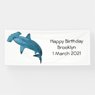 Banderoles Illustration de requin marteau
