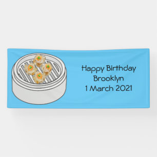 Banderoles Illustration de Shumai dim sum