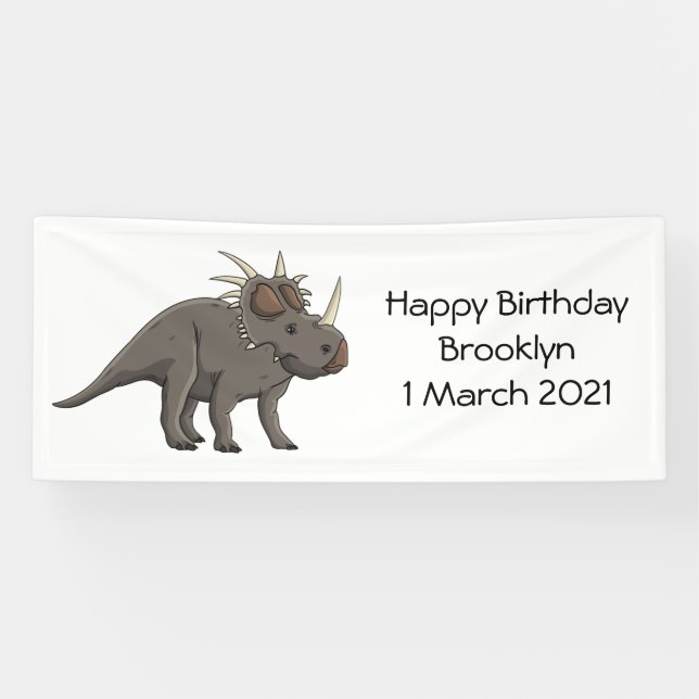 Banderoles Illustration de Styracosaurus (Horizontal)