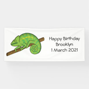 Banderoles Illustration du caméléon de la parson