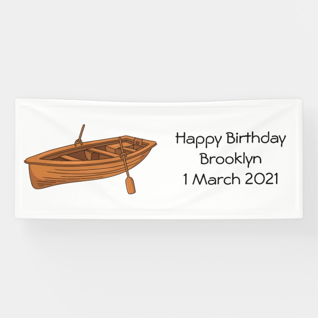 Banderoles Illustration d'un bateau à roues (Horizontal)