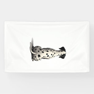 Banderoles Illustration d'un chien dalmatien vintage vu de de