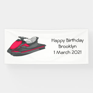 Banderoles Illustration Jet ski