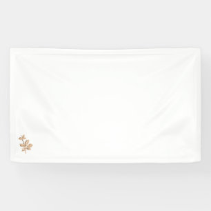 Banderoles illustration rose, brun gris Vinyl Banner