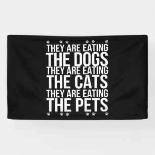 Banderoles Ils mangent les chiens les chats les animaux de co