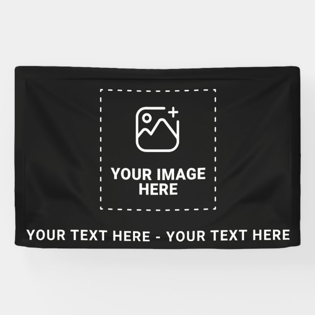 Banderoles Image et texte (Horizontal)