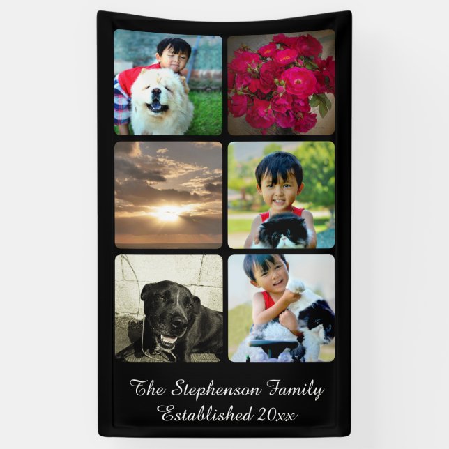 Banderoles Image verticale de mosaïque de collage de photo de (Vertical)