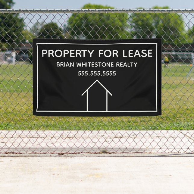 Banderoles Immobilier de vente de propriété pour location de  (En situation)