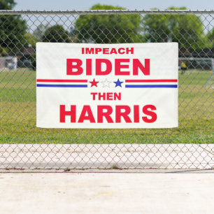Banderoles Impeindre Biden et Harris 