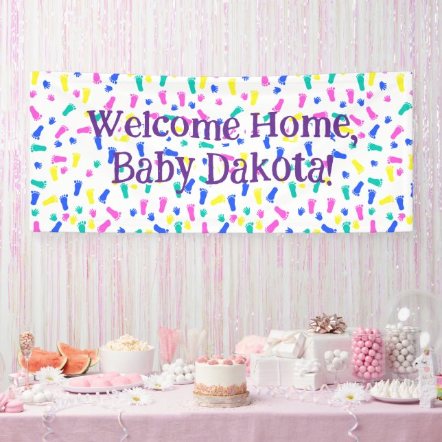 Banderoles Imprimantes à main et à pied pour bébé (Fête)