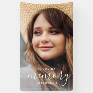 Banderoles In Love Memory Memorial Modern Elegant Photo