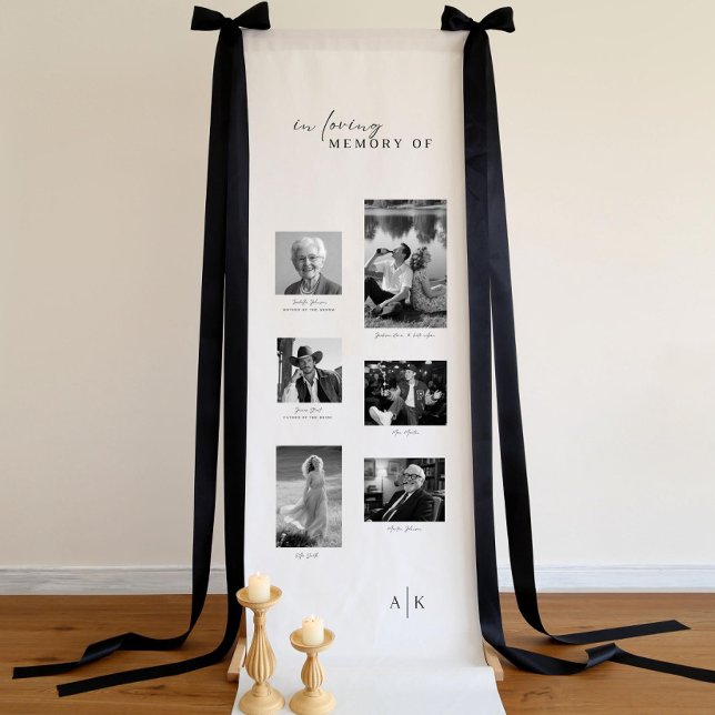 Banderoles In Loving Memory Photo Wedding Display Wedding Mem (Créateur téléchargé)